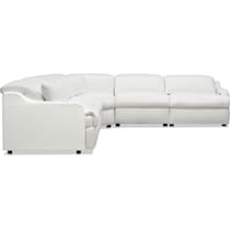 gentry white sectional   