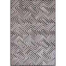 geo hide gray area rug  x    