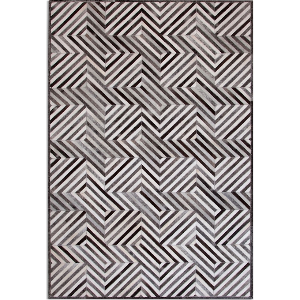geo hide gray area rug  x    