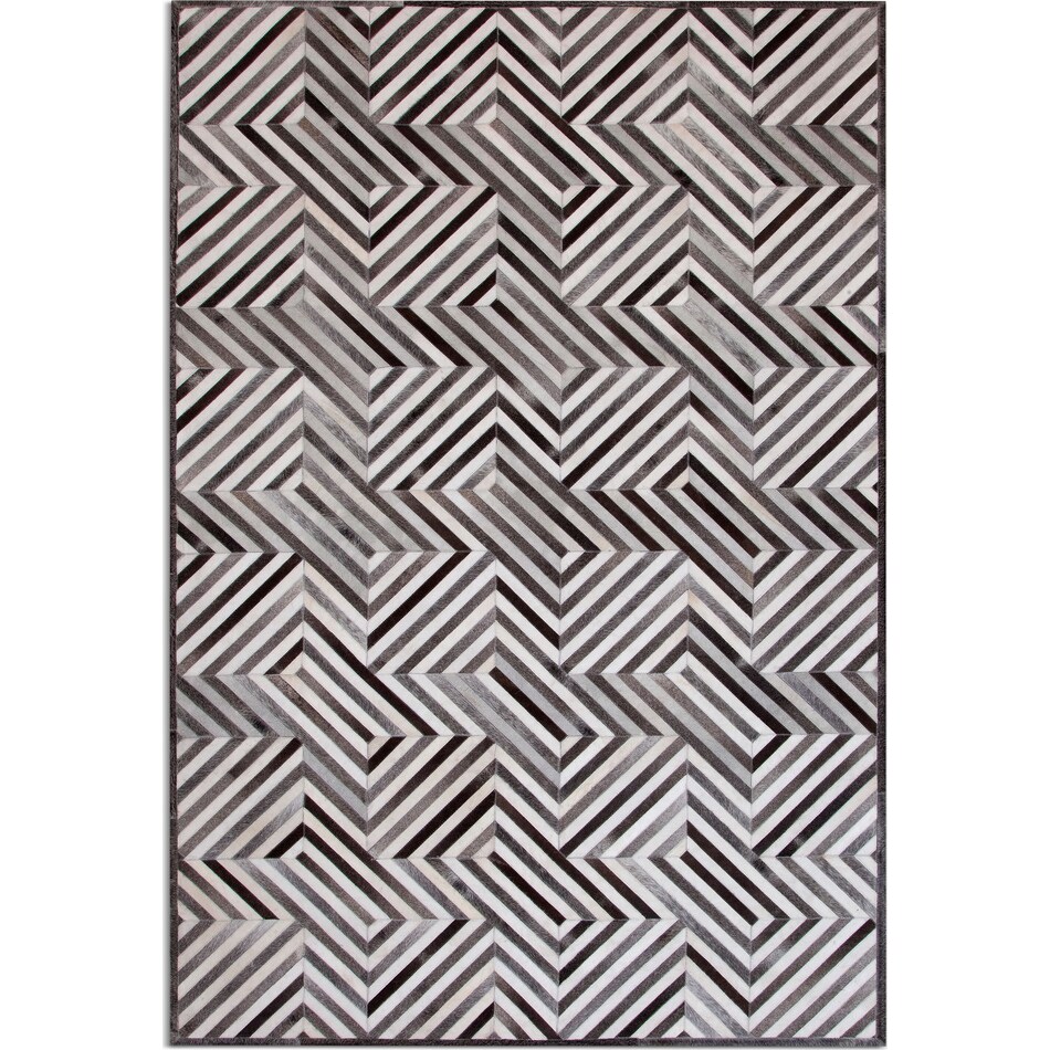 Geo Hide Area Rug Gray Value City Furniture