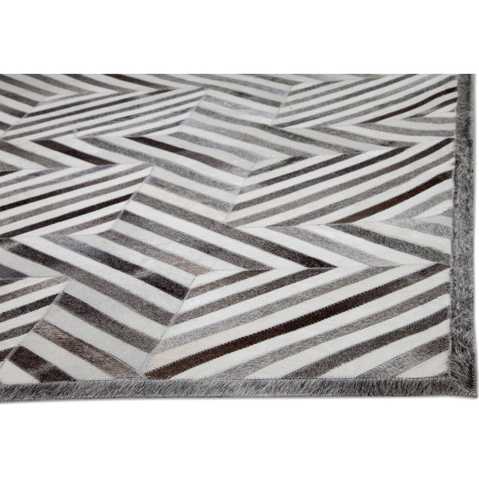 geo hide gray area rug  x    