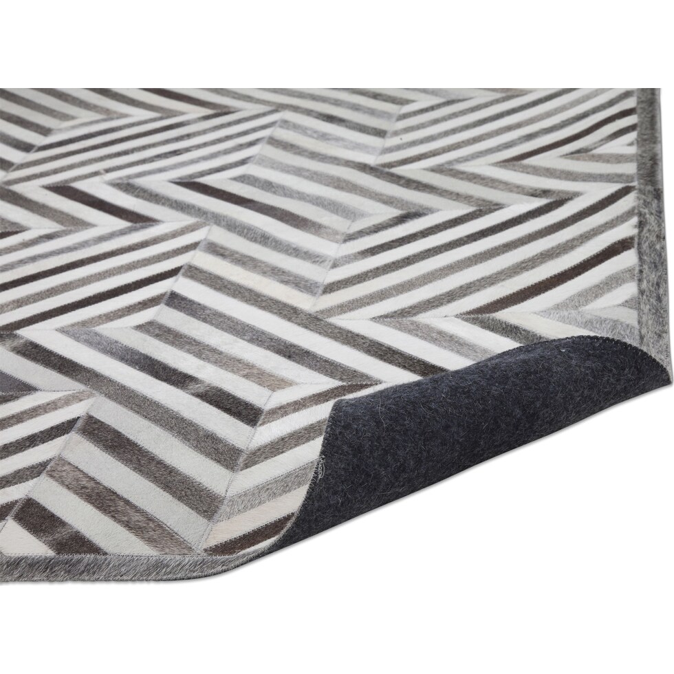 geo hide gray area rug  x    