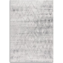 geo gray area rug  x    