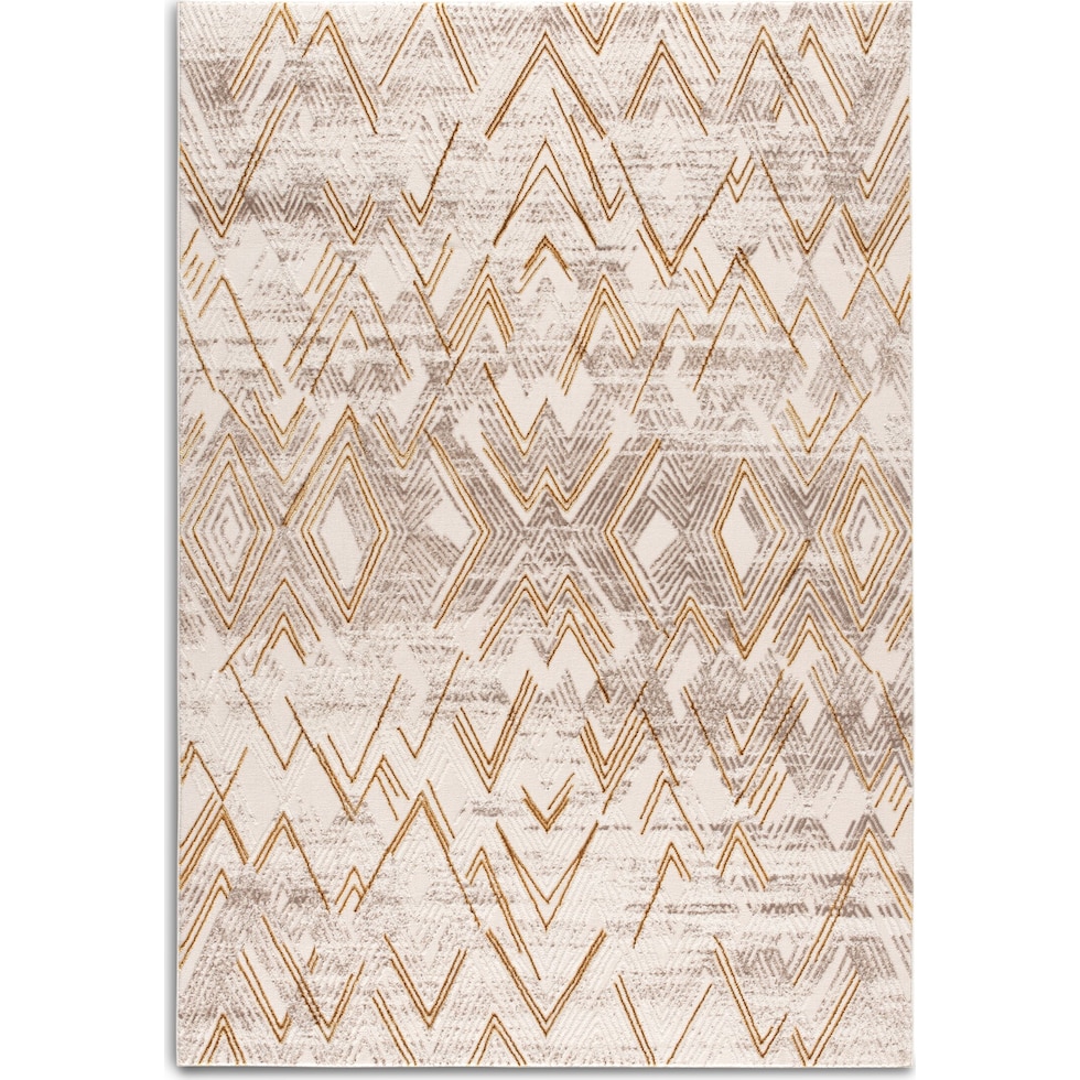 geo light brown area rug  x    