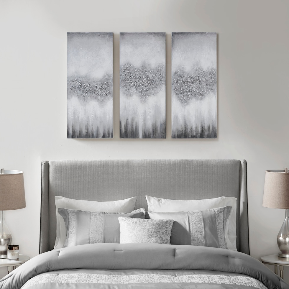 geod gray wall art   