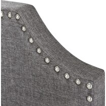 georgia gray king headboard   