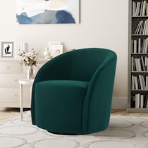 georgia green accent chair   