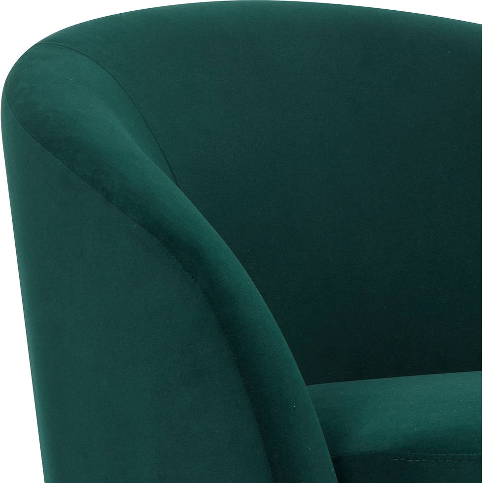 georgia green accent chair   