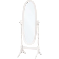 geraldine white floor mirror   