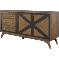 gertrude light brown console table   