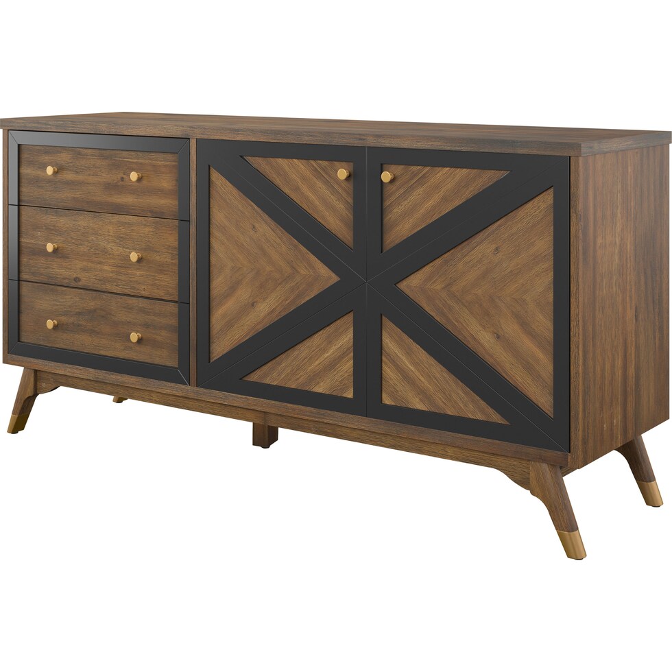 gertrude light brown console table   