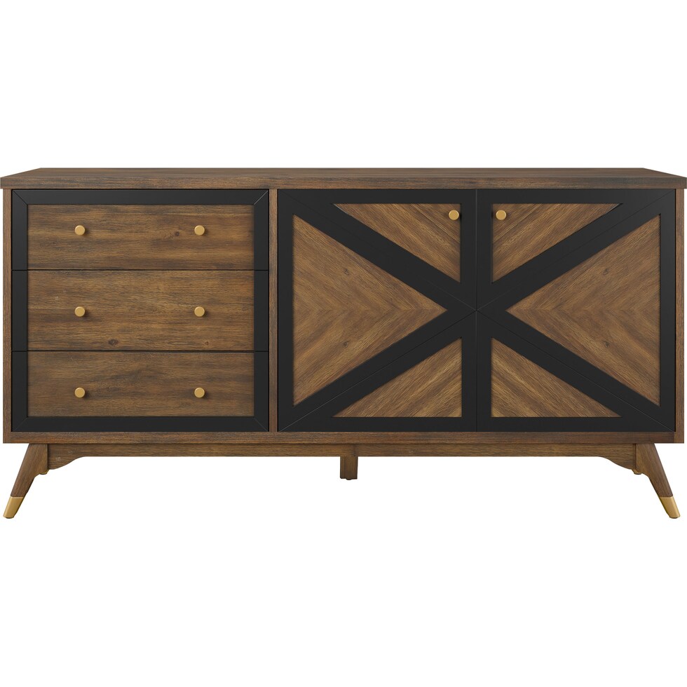 gertrude light brown console table   