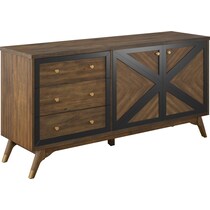 gertrude light brown console table   
