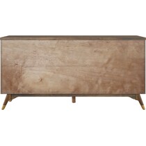 gertrude light brown console table   