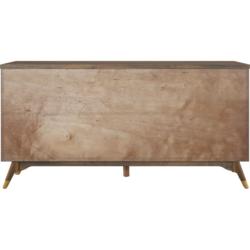 gertrude light brown console table   