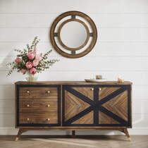 gertrude light brown console   