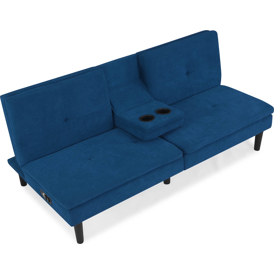 Serta Gianne Futon Blue Value City Furniture