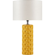 gibbsite yellow table lamp   