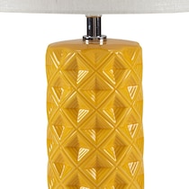 gibbsite yellow table lamp   