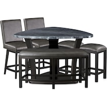 gibson gray  pc dining room   