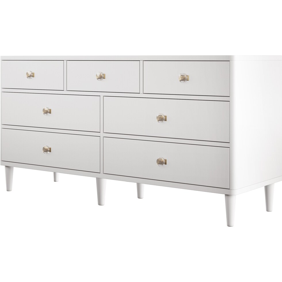 gideo white dresser   