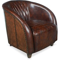 gilbert dark brown accent chair   