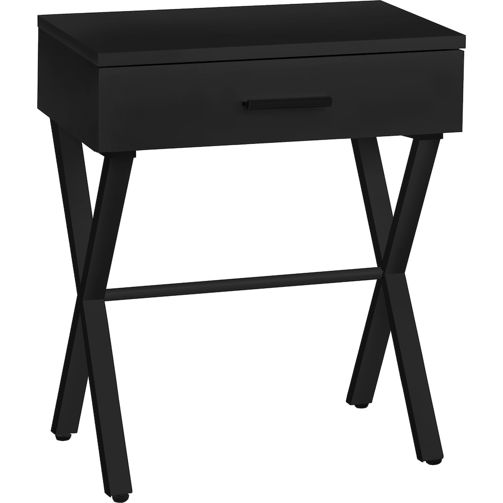 gillespie black end table   