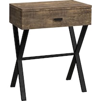 gillespie dark brown end table   