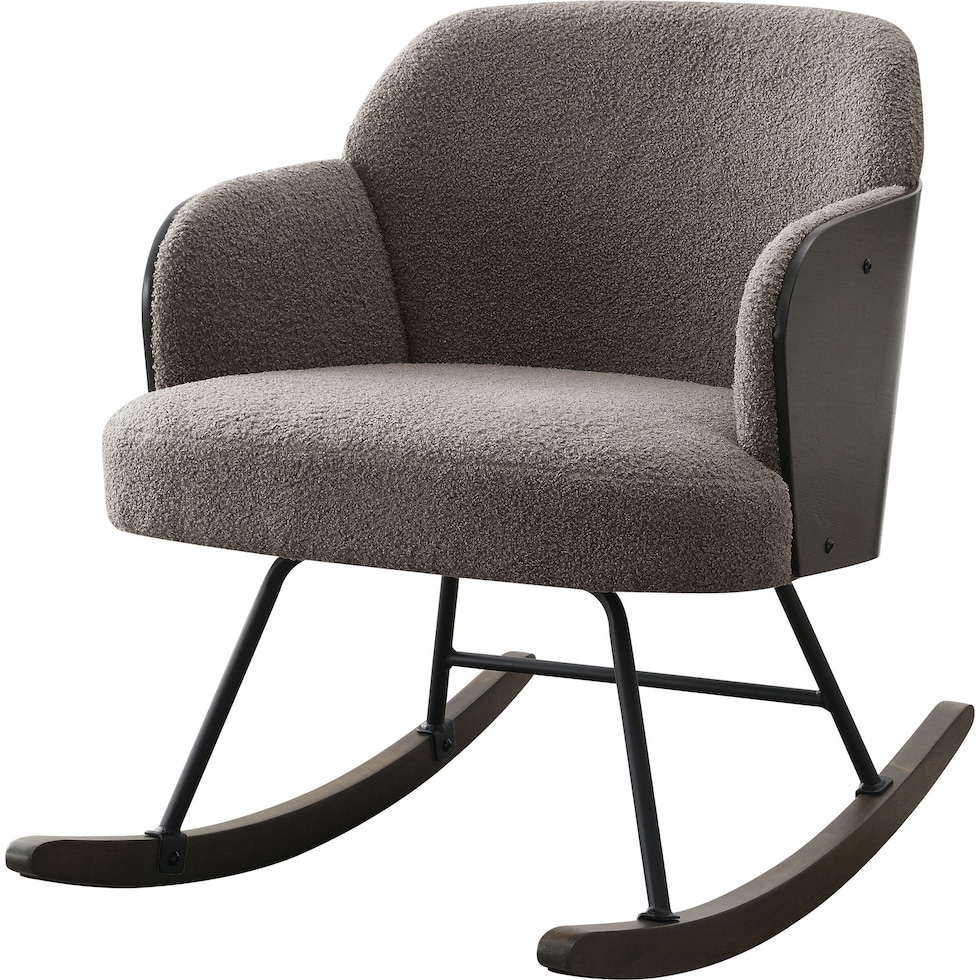 gilmore light brown rocking chair   