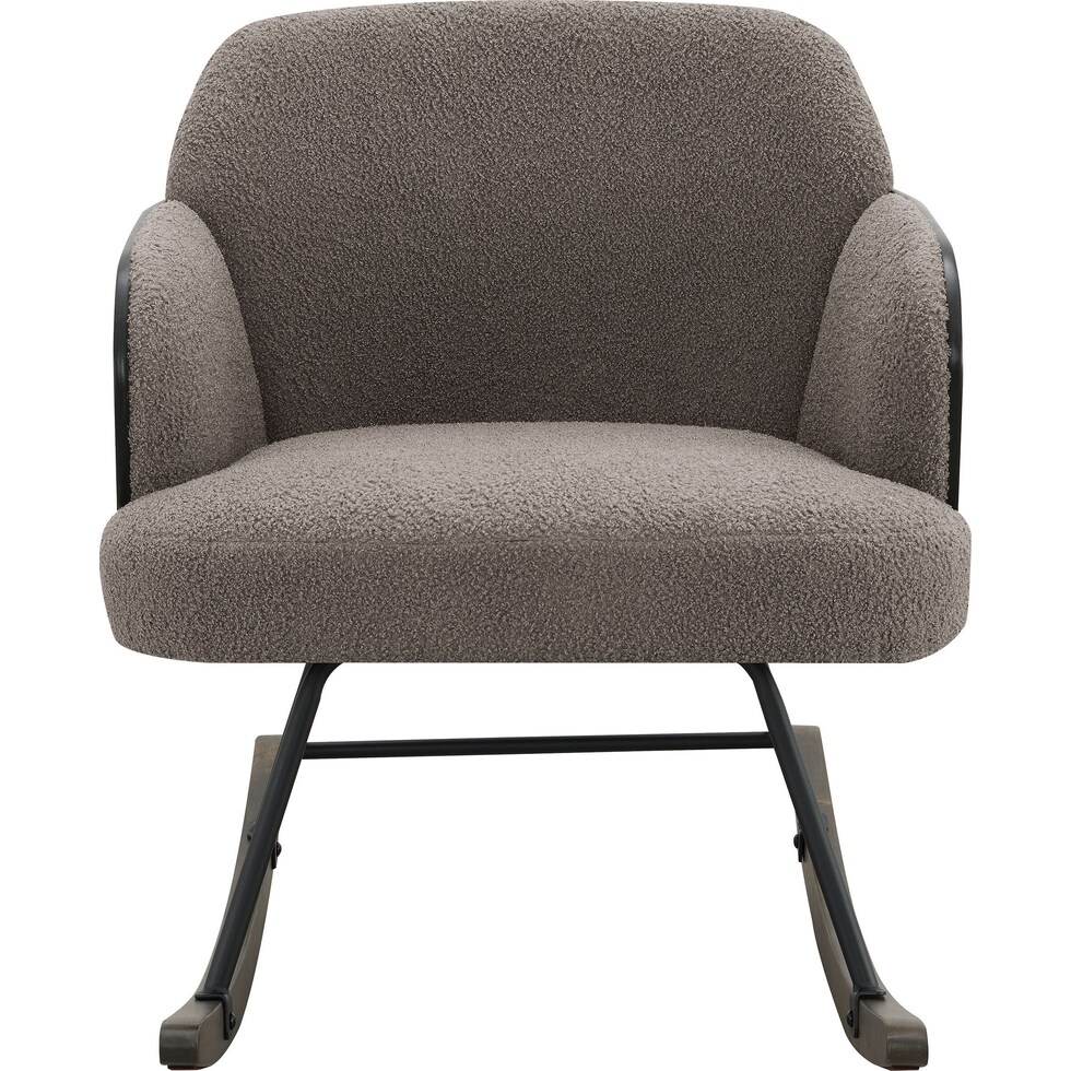 gilmore light brown rocking chair   