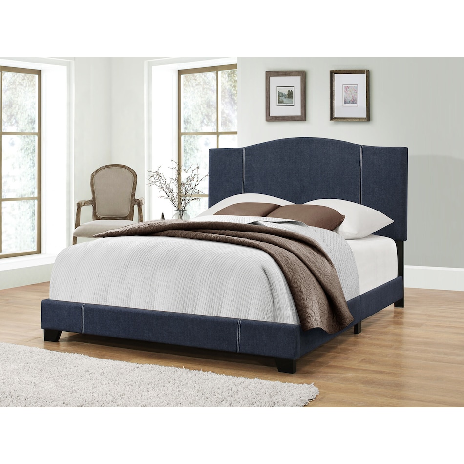 Gina Queen Upholstered Bed | Value City Furniture