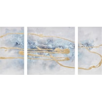 gioia blue gold wall art   