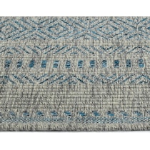 girona blue outdoor area rug   