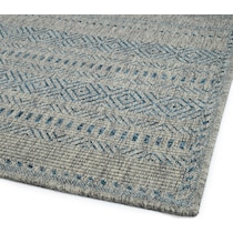 girona blue outdoor area rug   