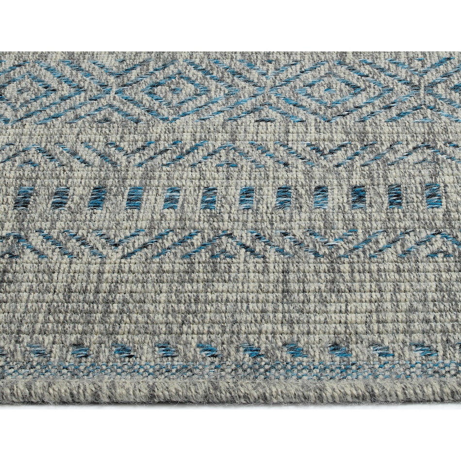 girona blue outdoor area rug   