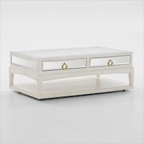 giselle white coffee table   