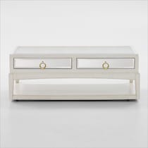 giselle white coffee table   