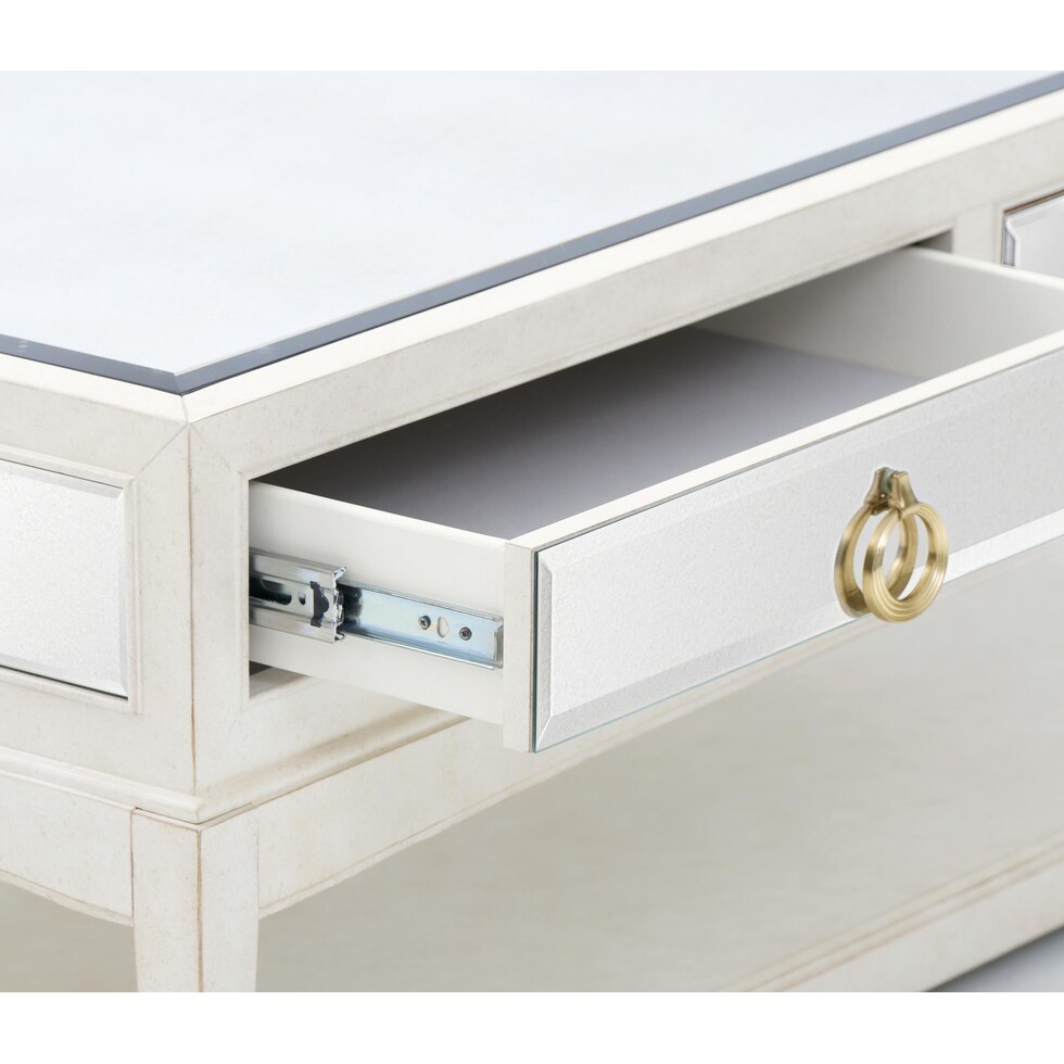 giselle white coffee table   