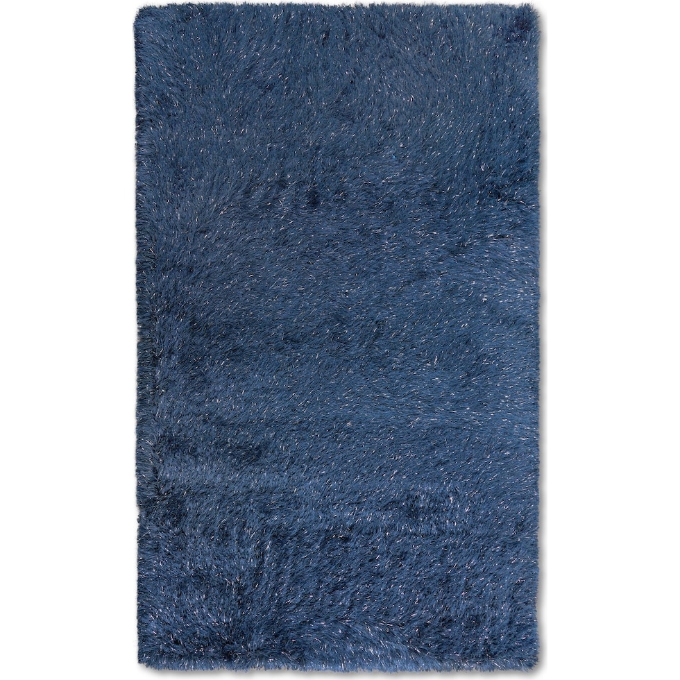 glam blue area rug  x    