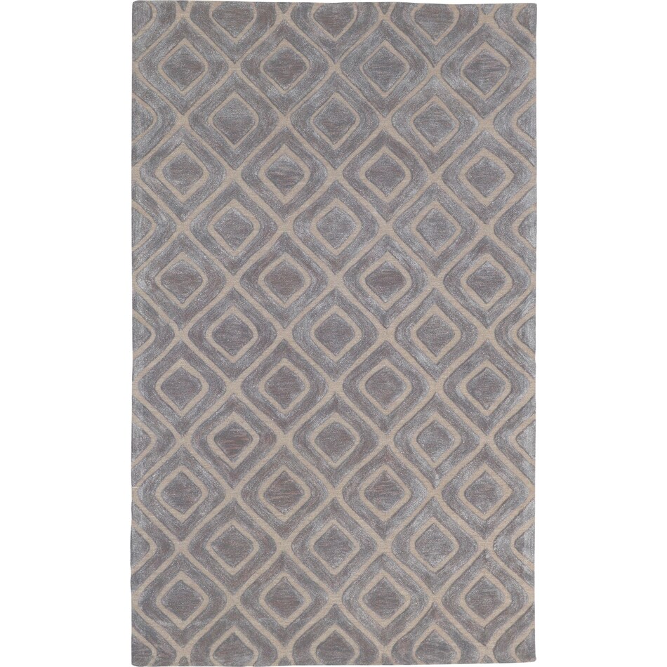 glam gray area rug ' x '   