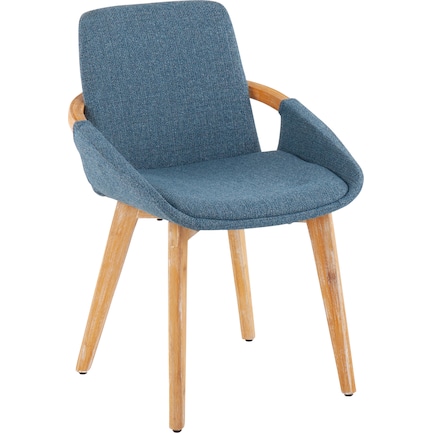 Glasgow Dining Chair - Natural/Blue