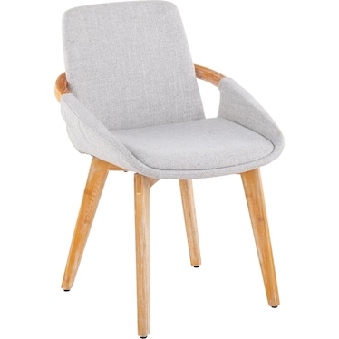 Glasgow Dining Chair - Natural/Light Gray