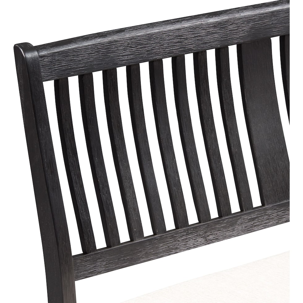 glendale black counter height bench   