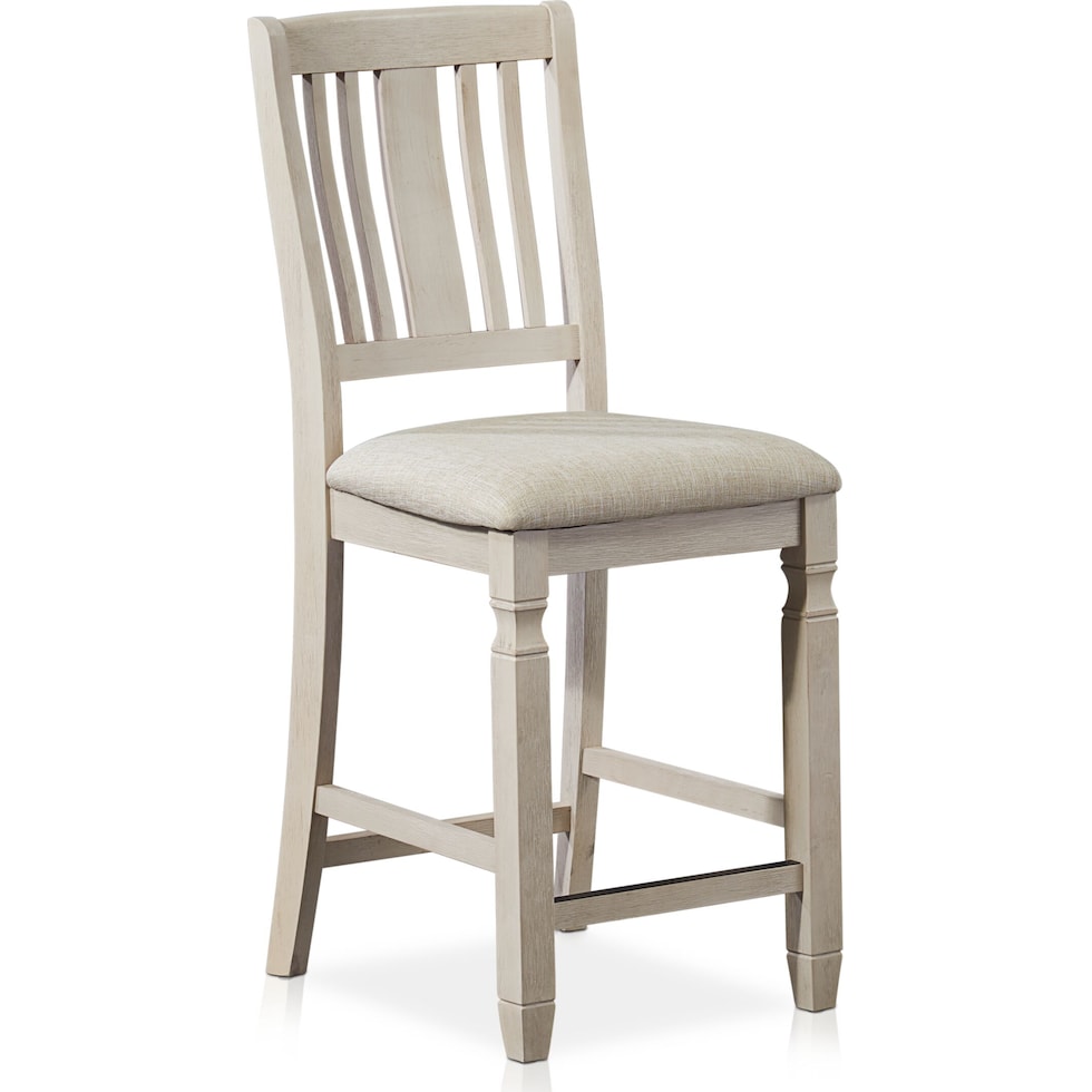 glendale white  pc counter height dining room   