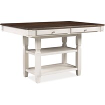 glendale white  pc counter height dining room   
