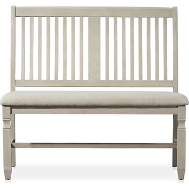 Glendale Dining Bench - White