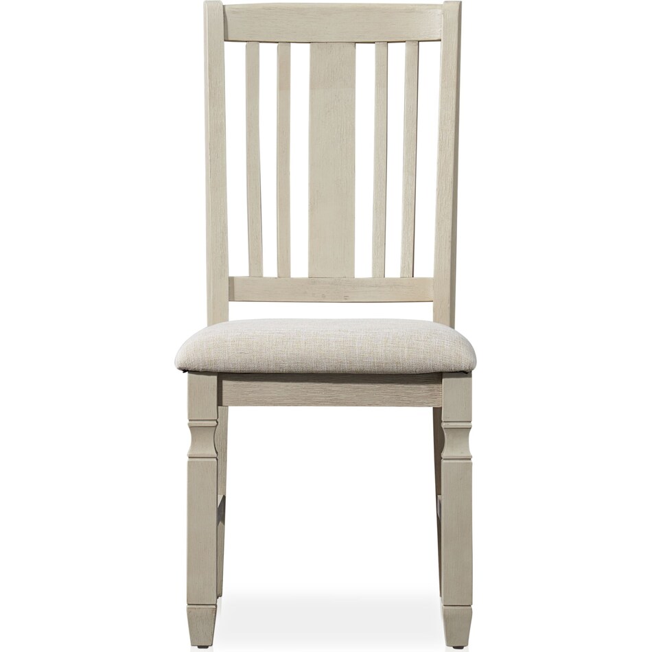 glendale white dining chair   