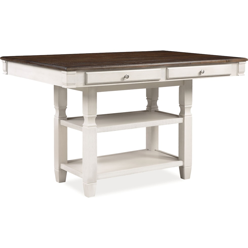 glendale white kitchen island   
