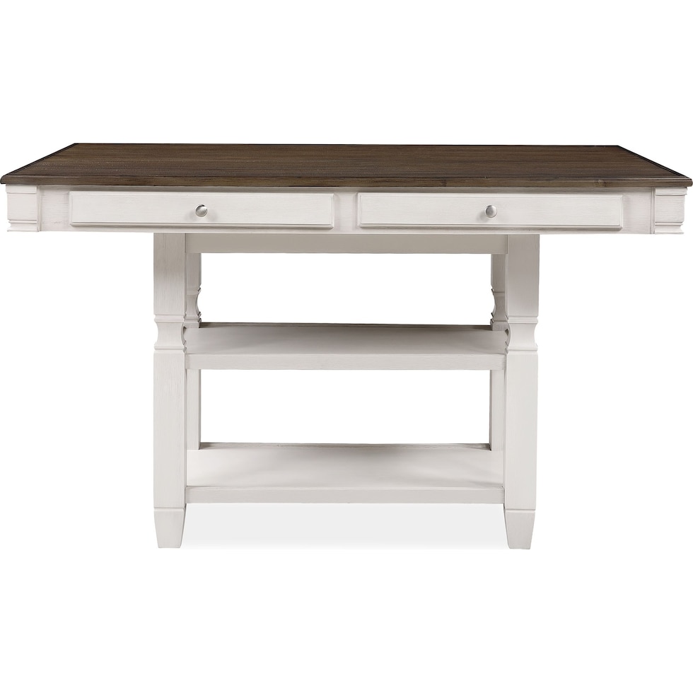 glendale white kitchen island   