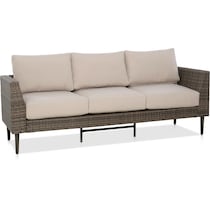 gleneden dark brown outdoor sofa   